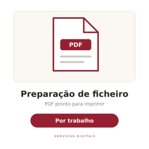 Receção e preparação de PDF pronto para imprimir