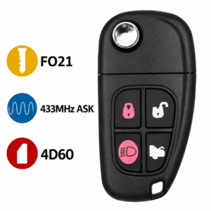 Comando Jaguar 4 Botões 433 MHz ASK – 4D60